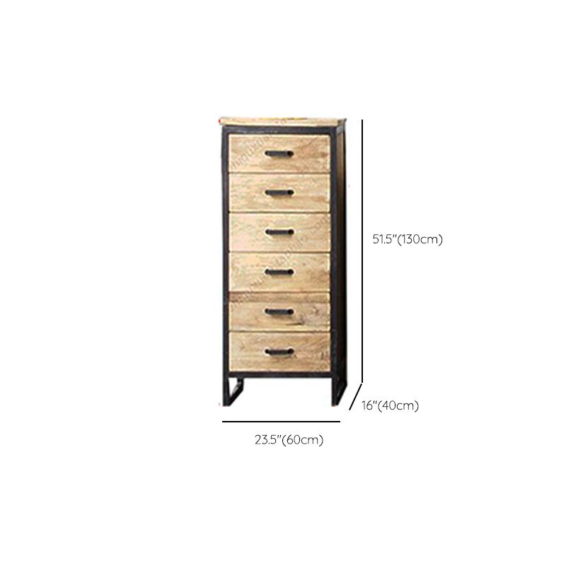 Distressed Wood 15.7" D Accent Cabinet Industrial Iron 2 - Door Chest with 2 Drawers