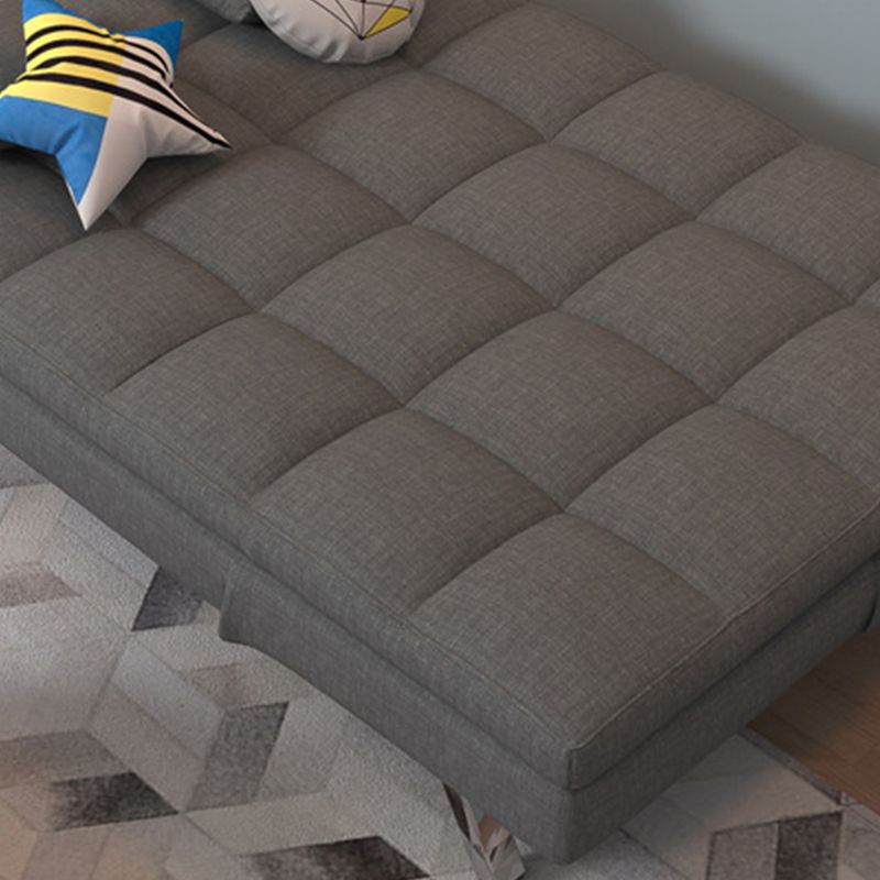Modern Convertible Sofa Bed Hair Pin Legs Seating with Pillows