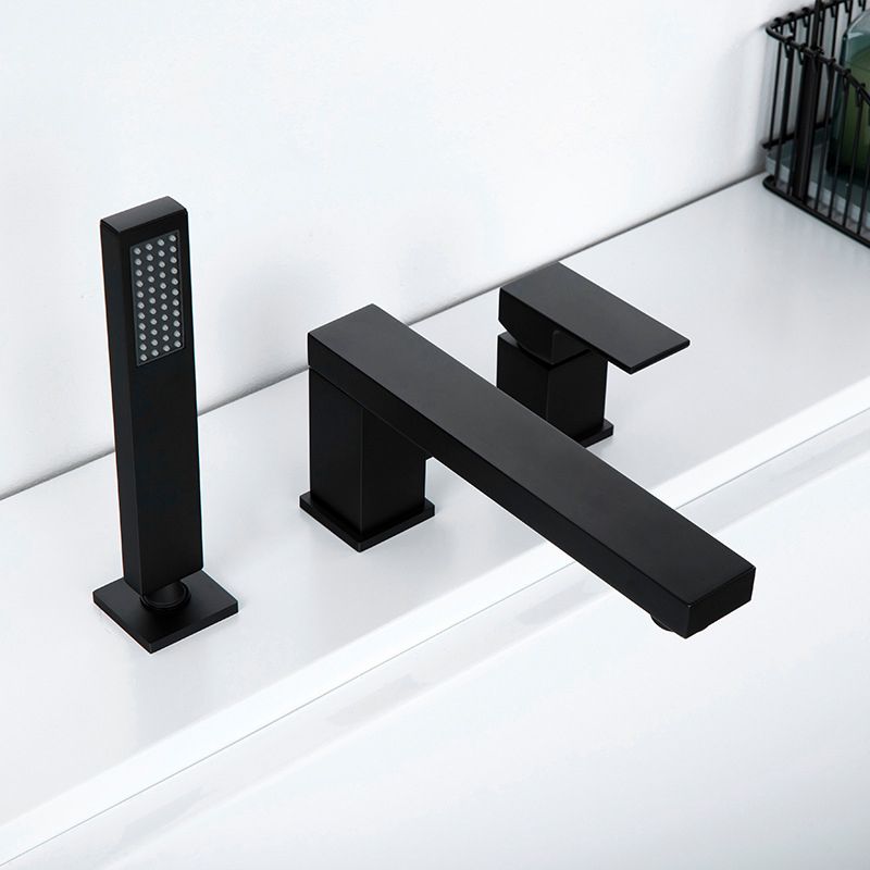 Contemporary Bath Faucet Trim Brass Low Arc Bath Faucet Trim
