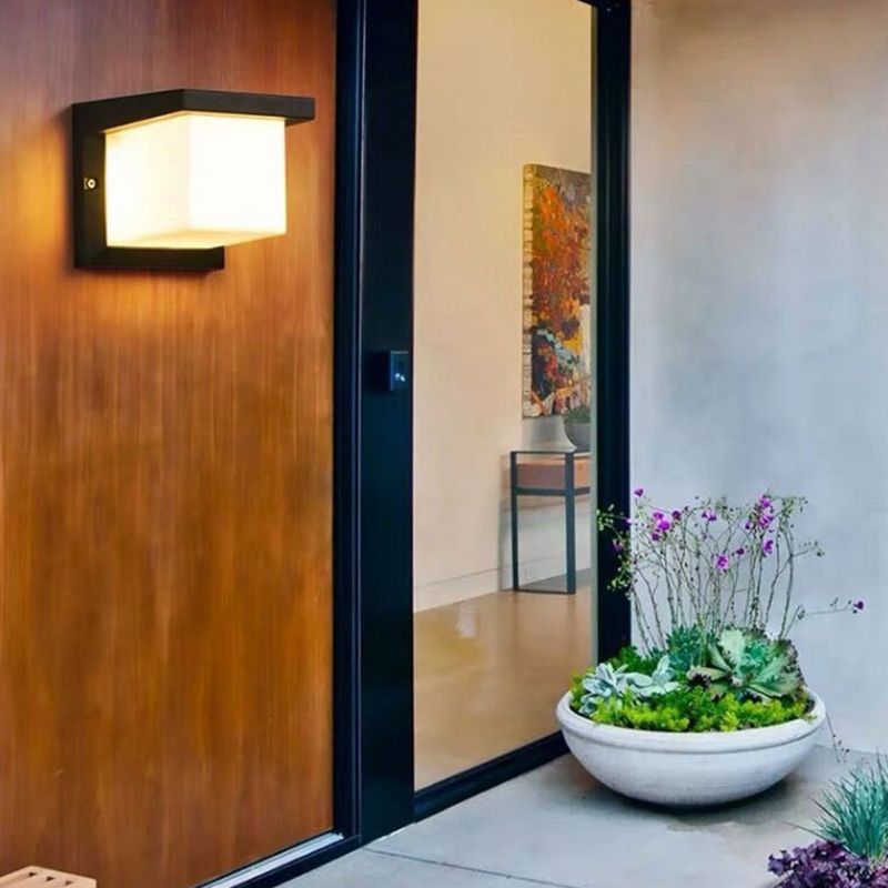 Modern Minimalist Style Wall Light Sconces Acrylic 1 Light Wall Lights for Outside Wall