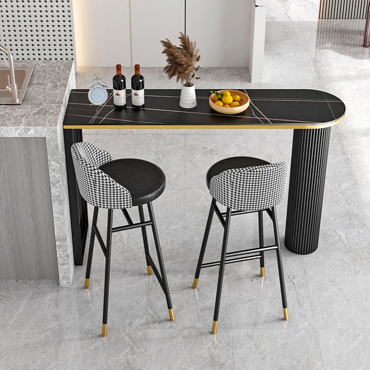 Bar Table Stone Top 42-Zoll-Höhe des industriellen Stils für Küche