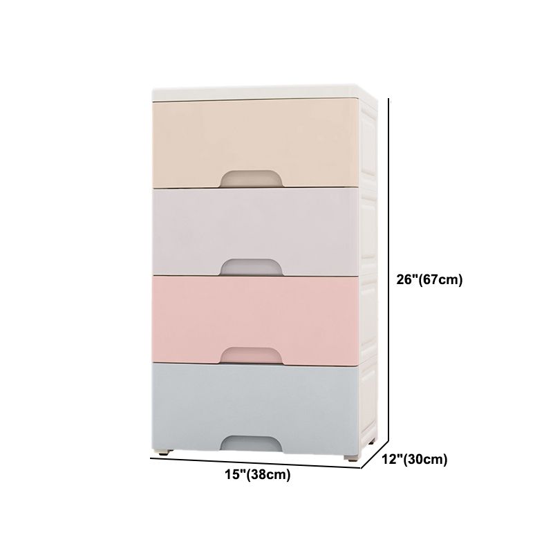 Contemporary Plastic Storage Cabinet With Drawer Non-Hanging Armoire