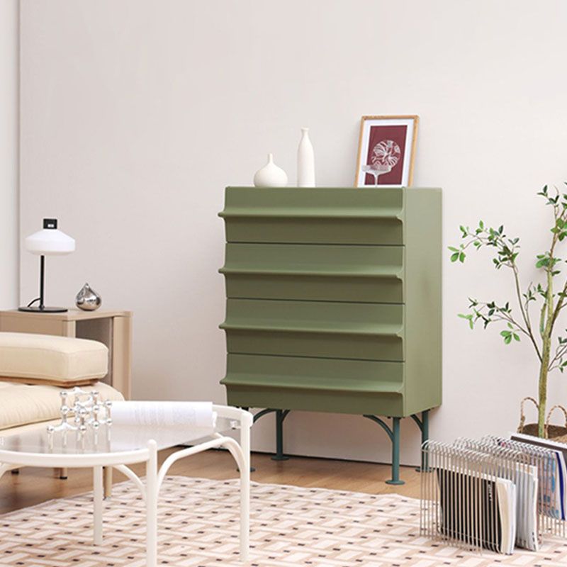 Contemporary Vertical Storage Chest Wood Storage Dresser with 4 Drawers for Home