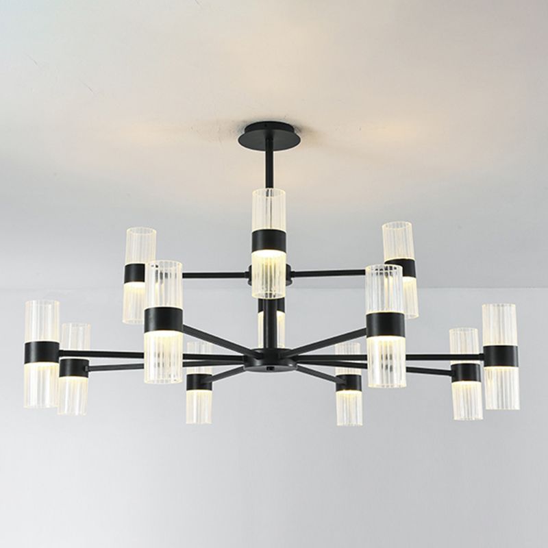 Starburst Chandelier Lighting Fixture Simple LED Metal Ceiling Chandelier for Living Room