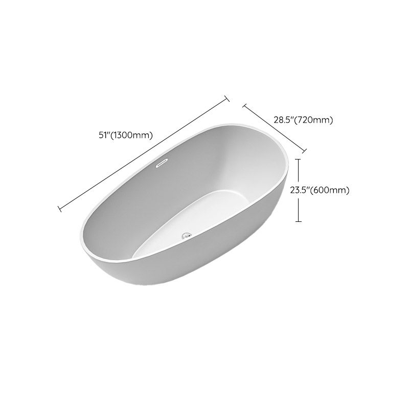 Modern Acrylic Bathtub Freestanding Soaking Bathtub with Drain Bath Tub