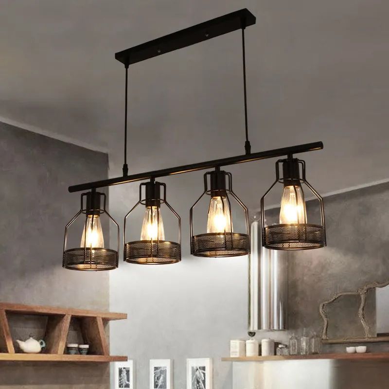 Industrial Style Lantern Hanging Pendant Lights Metal Pendant Light Fixtures