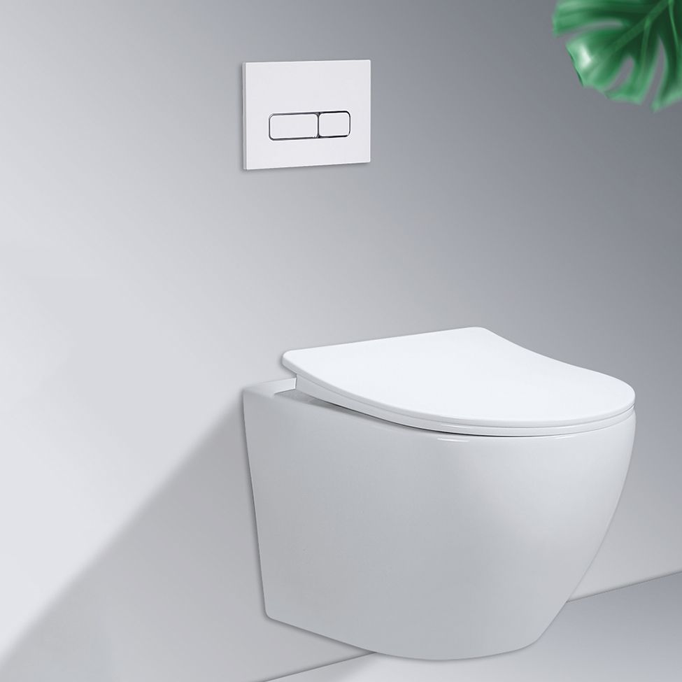 Contemporary Flush Toilet One Piece Wall Mount Porcelain Urine Toilet