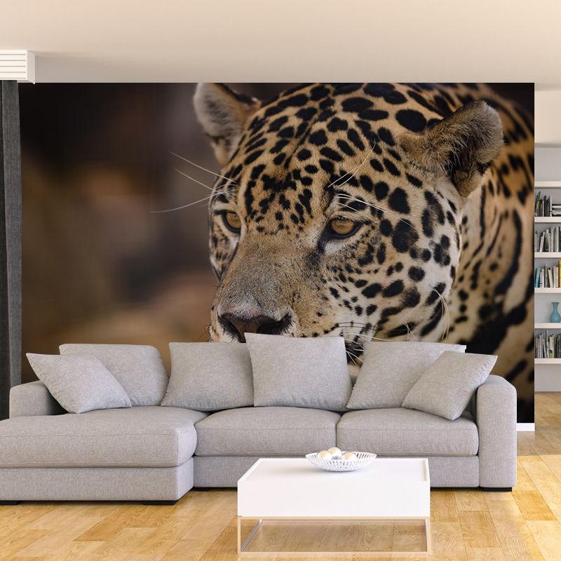 Lifelike Leopard Animal Wall Covering for Bedroom Living Room ,Waterproof