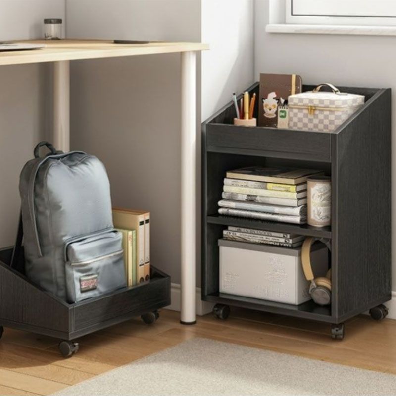 Engineered Wood Standard Bookcase Scandinavian Open Back Bookshelf