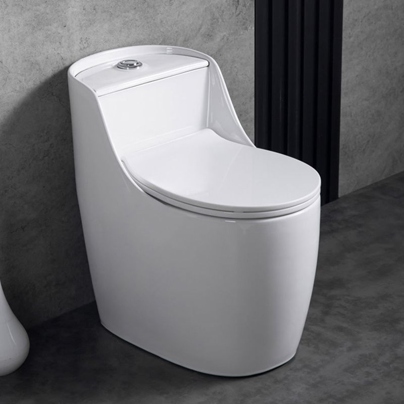 Contemporary Siphon Jet Toilet Floor Mount Urine Toilet for Washroom