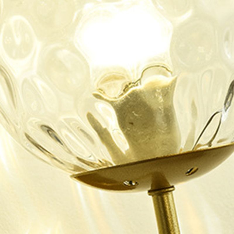 Industrial Style Ball Shape Wall Sconce Glass 1 Light Sconces for Dining Room