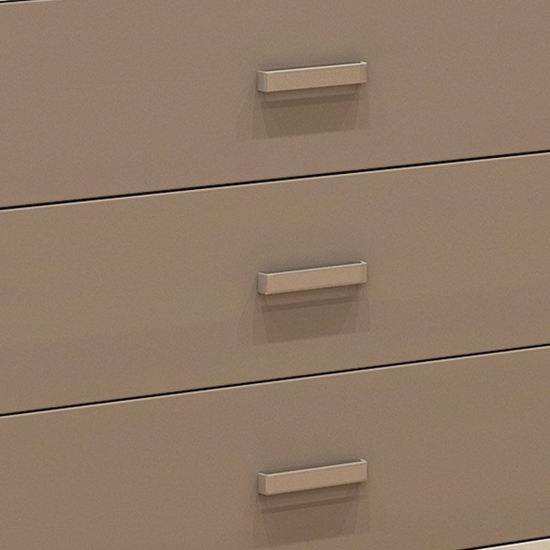 Bedroom Wooden Storage Chest Dresser Horizontal Storage Chest Dresser in White and Grey