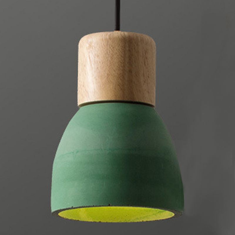 Modern artistico a sospensione singolo a sospensione a sospensione geometrica con tonalità di cemento