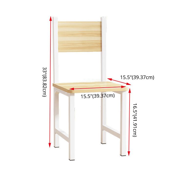 Modern Kitchen Dining Room Set with Wood Top and Double Pedestal Base Furniture for Home Use