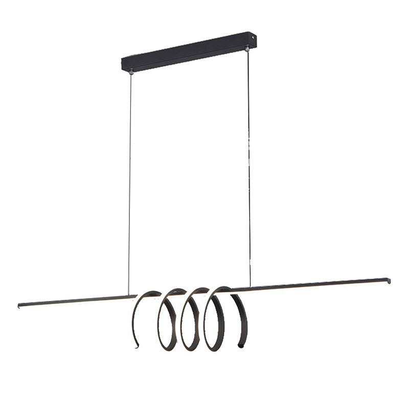 Modern LED Kitchen Island Lighting Black Ceiling Light for Room Foyer