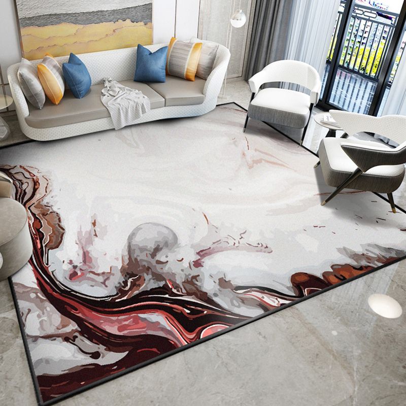 Dazzling Modern Rug Multicolor Abstract Print Rug Non-Slip Machine Washable Stain Resistant Rug for Drawing Room