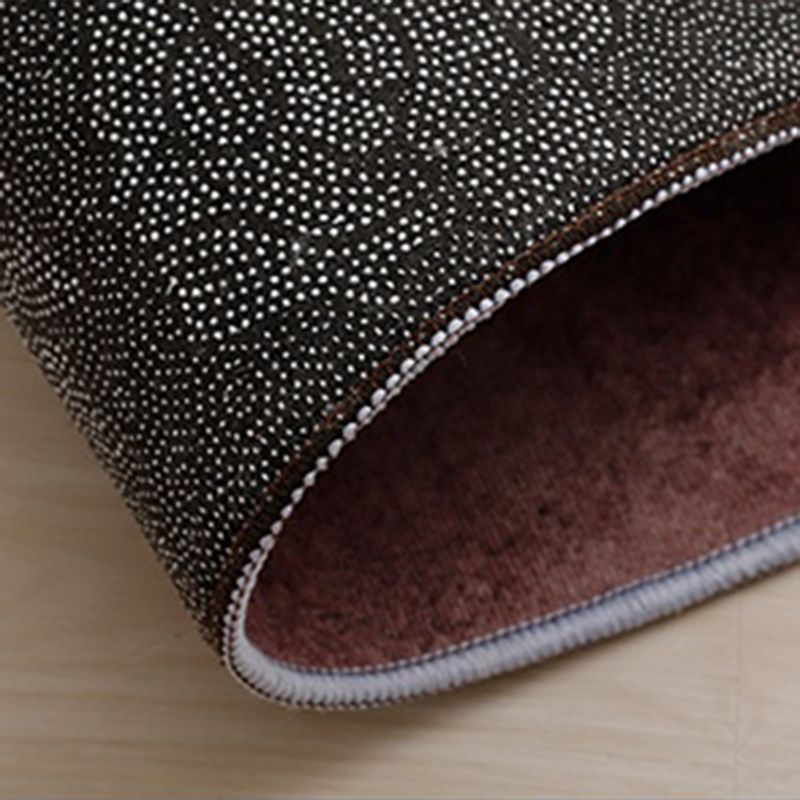 Trendy Watercolor Blooming Rug Multicolor Polyester Area Carpet Non-Slip Backing Rug for Living Room