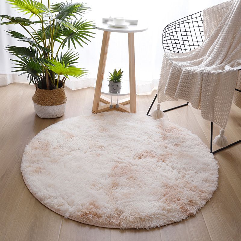 Round Area Rug Polyester Tapijt binnen Tapijt voor slaapkamerdecoratie