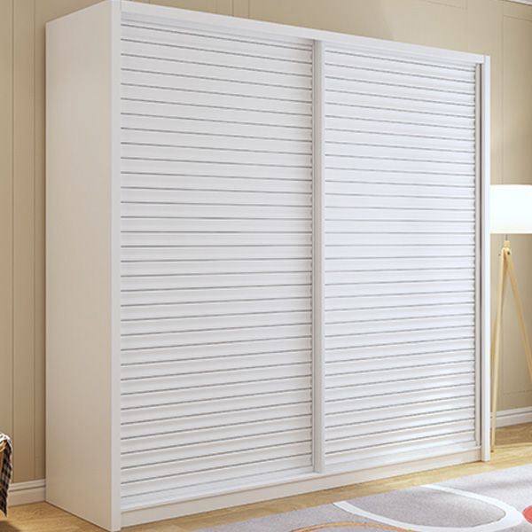 Contemporary Style Wardrobe Armoire Wood Armoire with Sliding Door for Bedroom