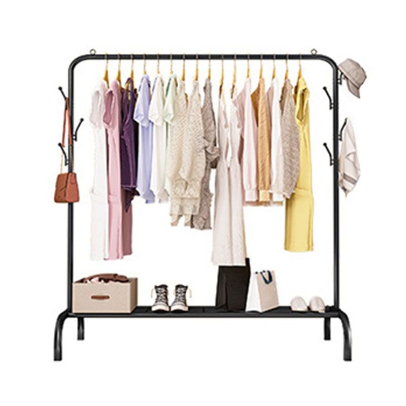 Modern Coat Rack Free Standing Solid Color Coat Rack with Storage Shelving