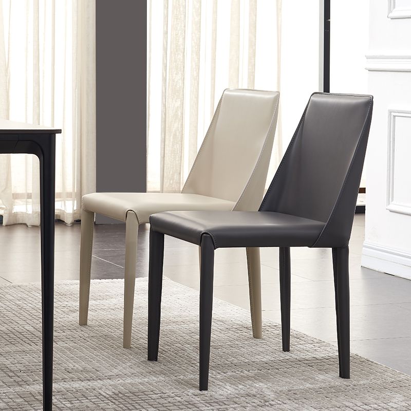 Contemporary Kitchen Dining Chairs Faux Leather Dining Chairs