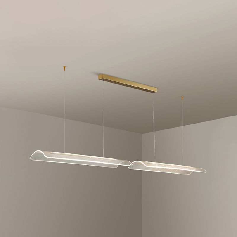 Modern LED Island Lighting Fixture Creative Acrylic Pendant Light for Dining Room
