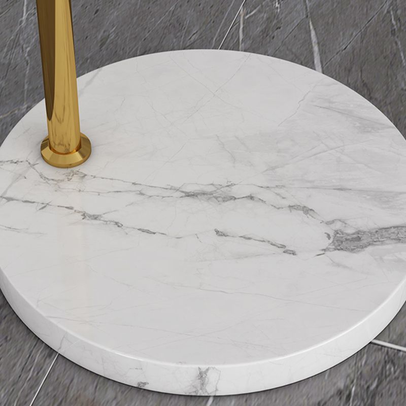 Lámpara de mancha de metal de estilo nórdico Cilindro de forma de tono de piso con mesa de té para dormitorio