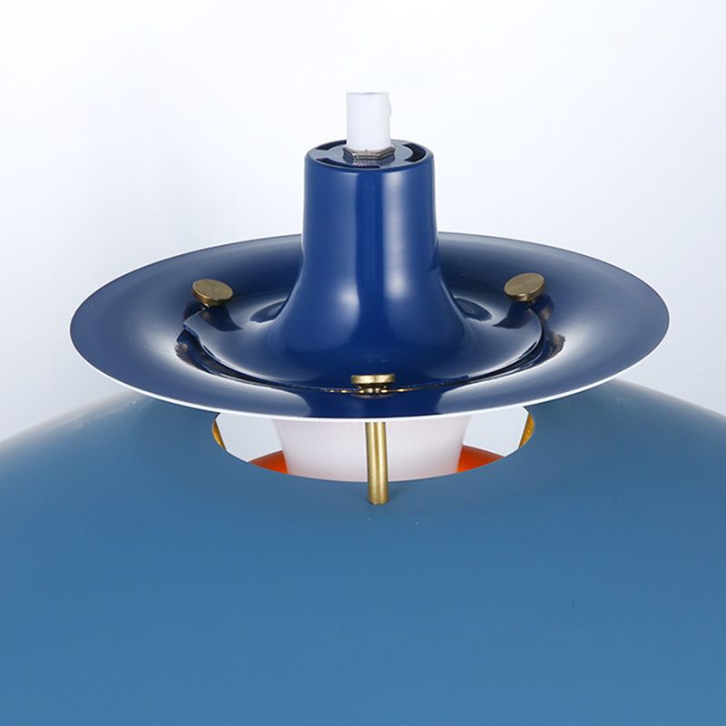 1 niveaux concentriques en couches légères lampe à pension nordique lampe suspendue en métal pour salle à manger