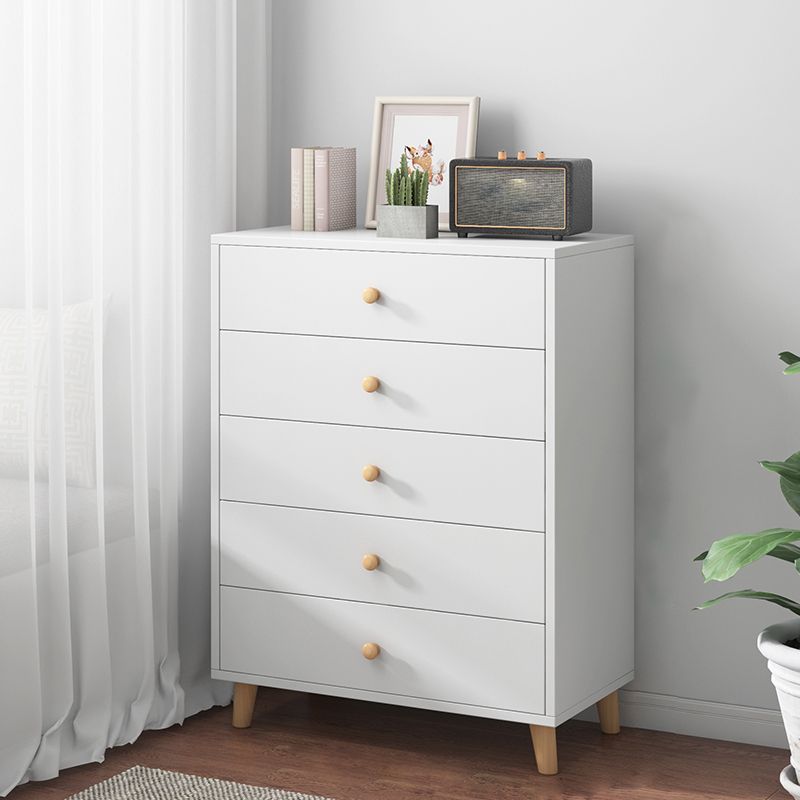 Contemporary Wood Storage Cabinet Modern Drawers Included Accent Chest