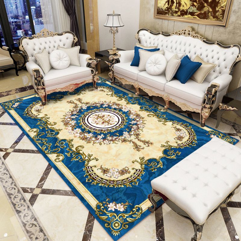 Alfombra de estampado floral Olden Multi color Polyster alfombra de interior de la alfombra del área de las mascotas para la sala de estar para sala de estar para sala de estar