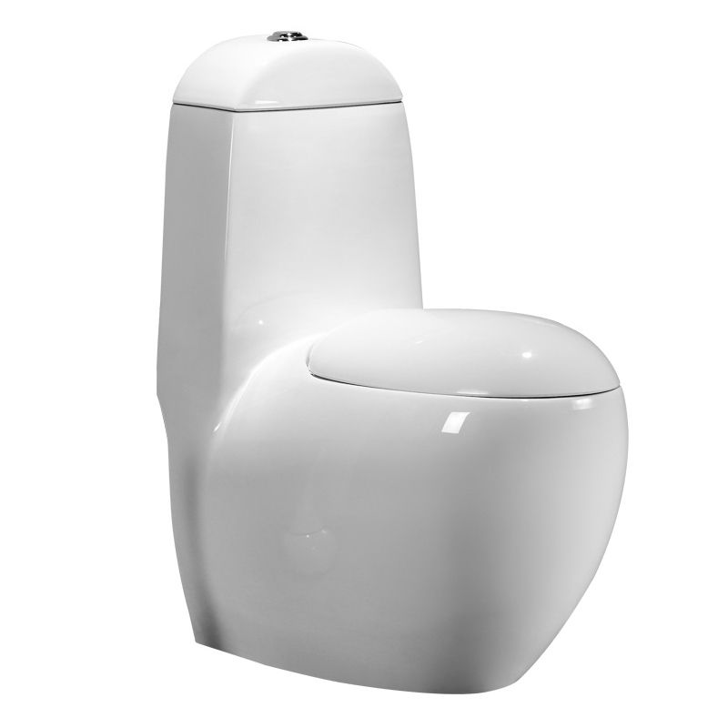 Modern Floor Mount Flush Toilet Ceramic Siphon Jet Urine Toilet for Bathroom
