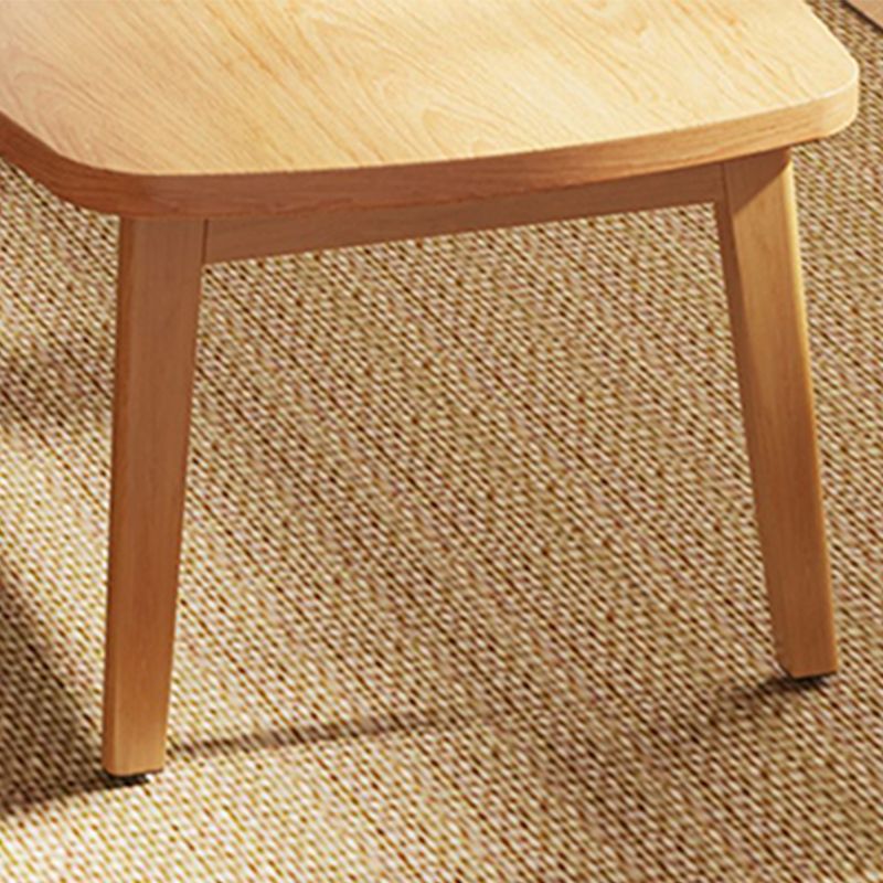Simple Solid Wood Rectangular Coffee Table 4 Legs Folding Cocktail Table
