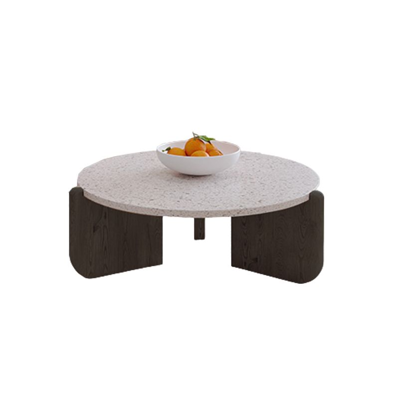 13"H Contemporary Coffee Table 3 Legs Round Coffee Cocktail Table