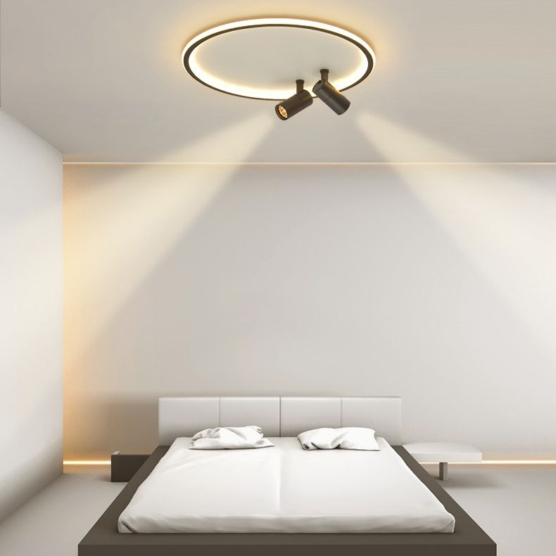 2-licht aluminium LED Semi Flush Mount in moderne stijl verstelbare lamp indoor plafondlicht