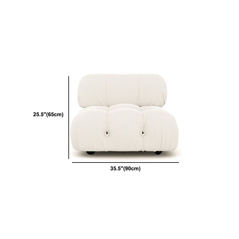 Modern Style Sofa Low Back Padded with Sponge Cushions Sofa Bed