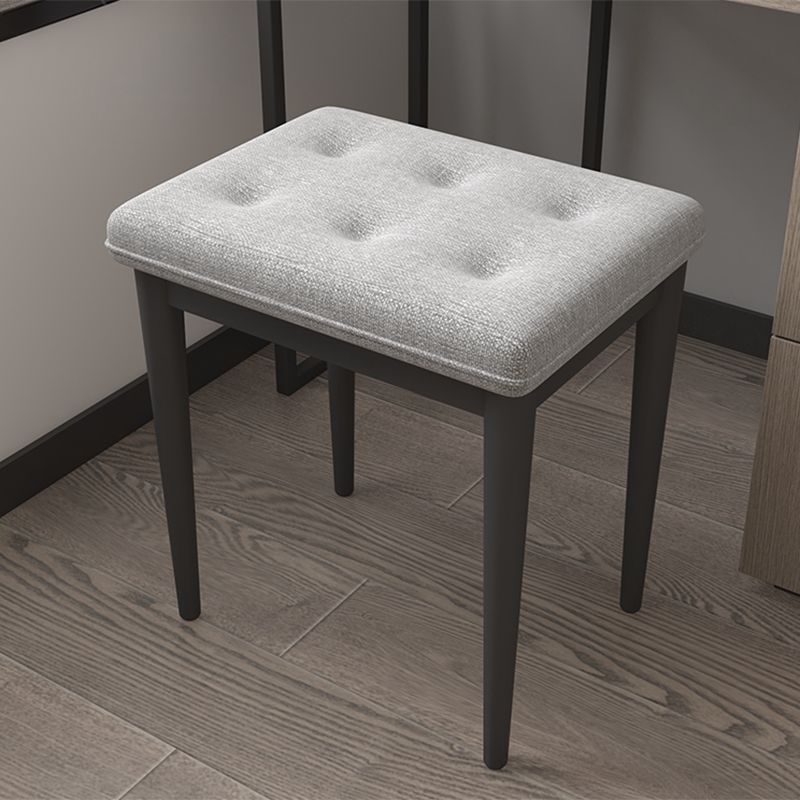 3-Drawer Glass Vanity Table with Stool Glam 26.4" W Dressing Table