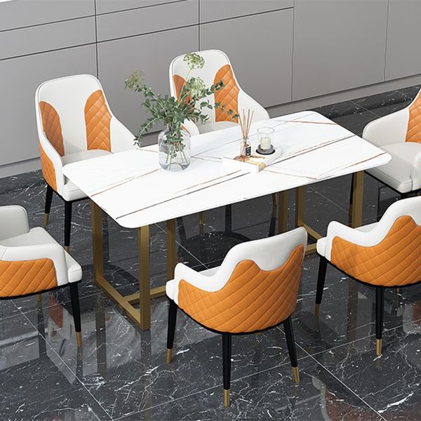 Mesa de comedor de rectángulo de lujo tradicional mesa de doble pedestal