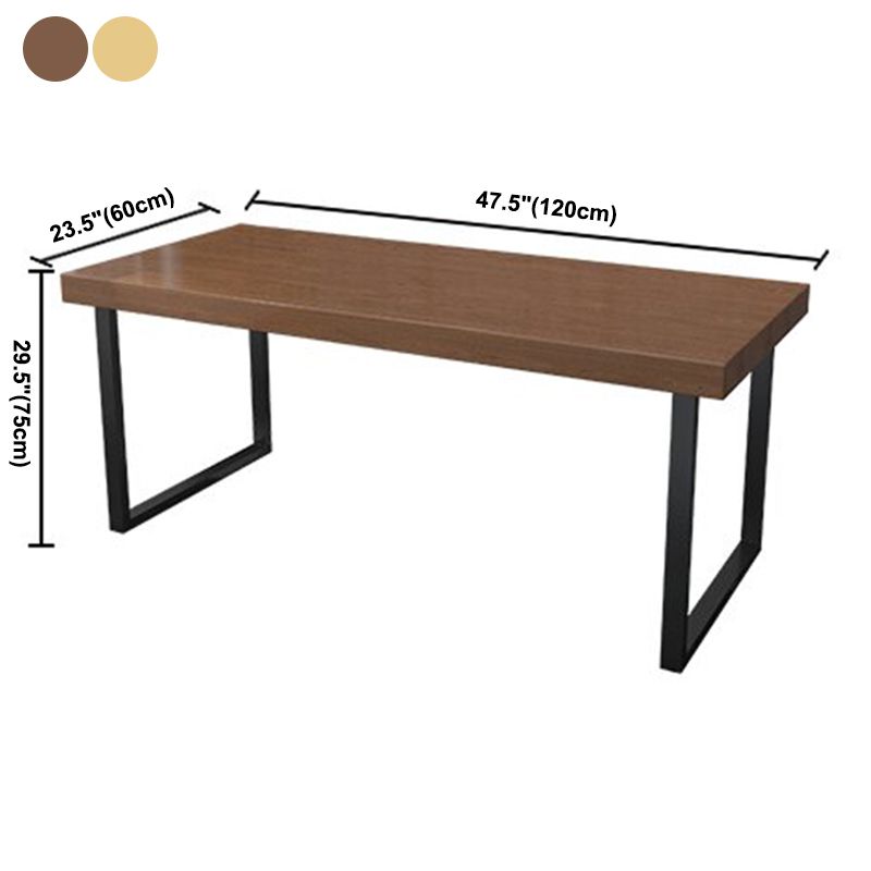 Massief houten eettafel Eettafel in industriële stijl met sledeonderstel