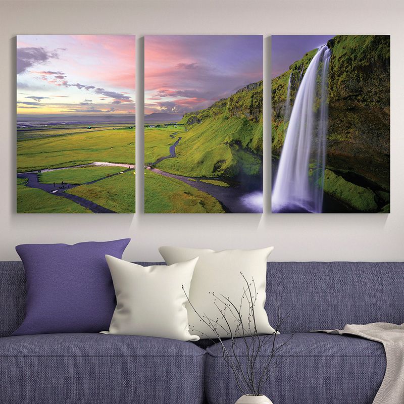 Waterfall View Wall Decor Modern Multi-Piece Girls Bedroom Painting, Multiple Sizes