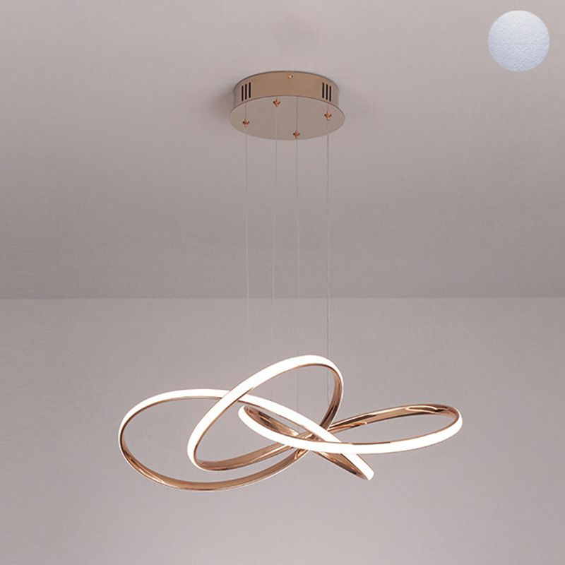 Luces de techo colgantes de metal modernas Candelera colgante lineal para sala de estar