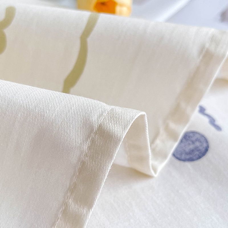 Popular Bed Sheet Cartoon Bear Patterned Fade Resistant Non-Pilling 100 Cotton Bed Sheet