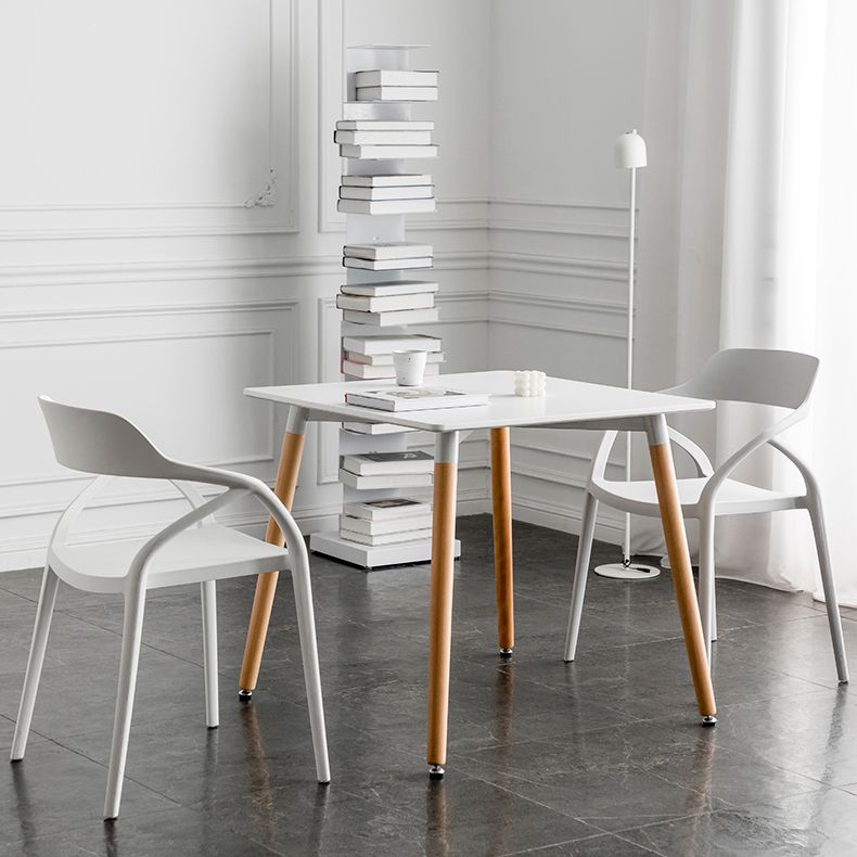 Eettafel in industriële stijl MDF 4 poten Eettafel voor eetkamer
