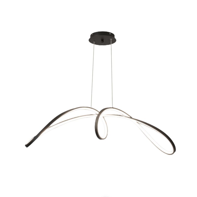 LED White/Black Ceiling Light Contemporary Kitchen Island Lighting for Room
