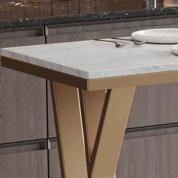 Glam 1/2/5 Pieces Sintered Stone Bar Table Set Rectangular Counter Set for Home Use