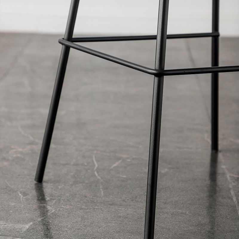 Industrial Style Bar-stool PU Leather Counter Bar Stool with Metal Legs