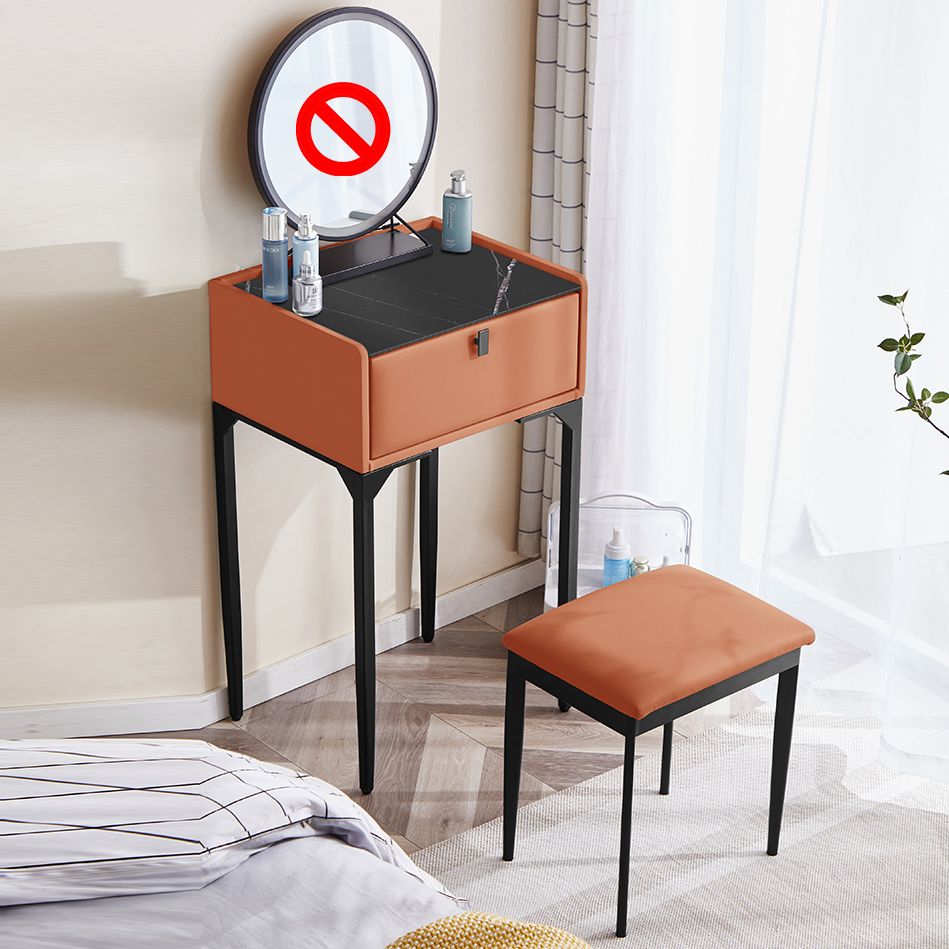 Pine Bedroom Contemporary Storage Box 1 Drawers Wood Vanity Table