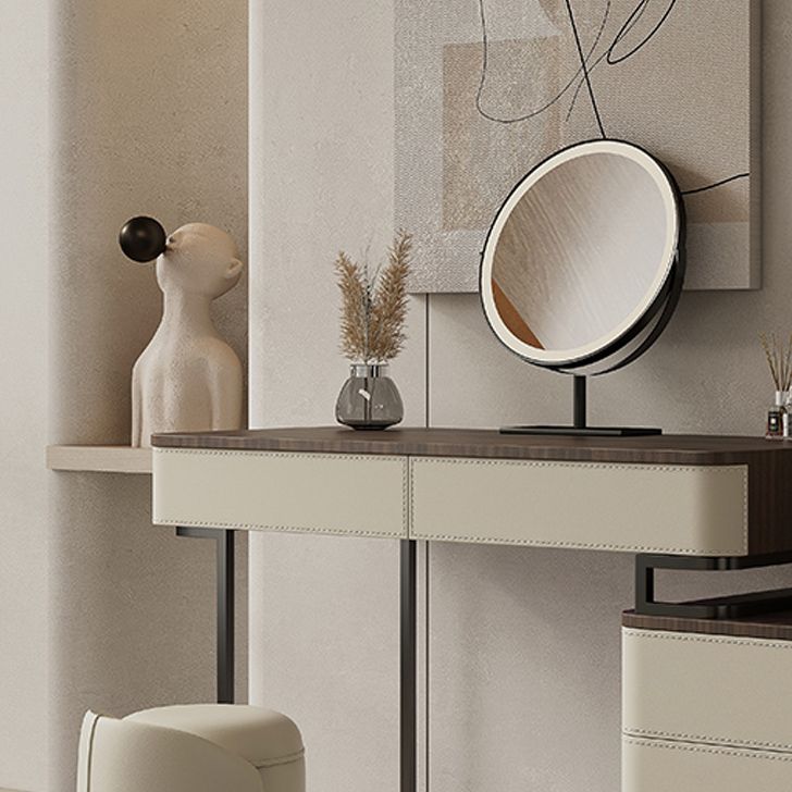 Wooden Make-up Vanity White Makeup Vanity Desk Table with Drawers