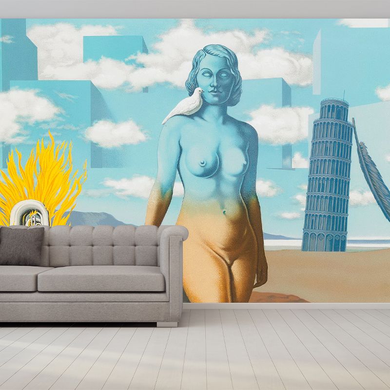 Le Domaine Enchante VI Mural Decal Surrealistic Water-Proof Bedroom Wall Covering, Custom Size