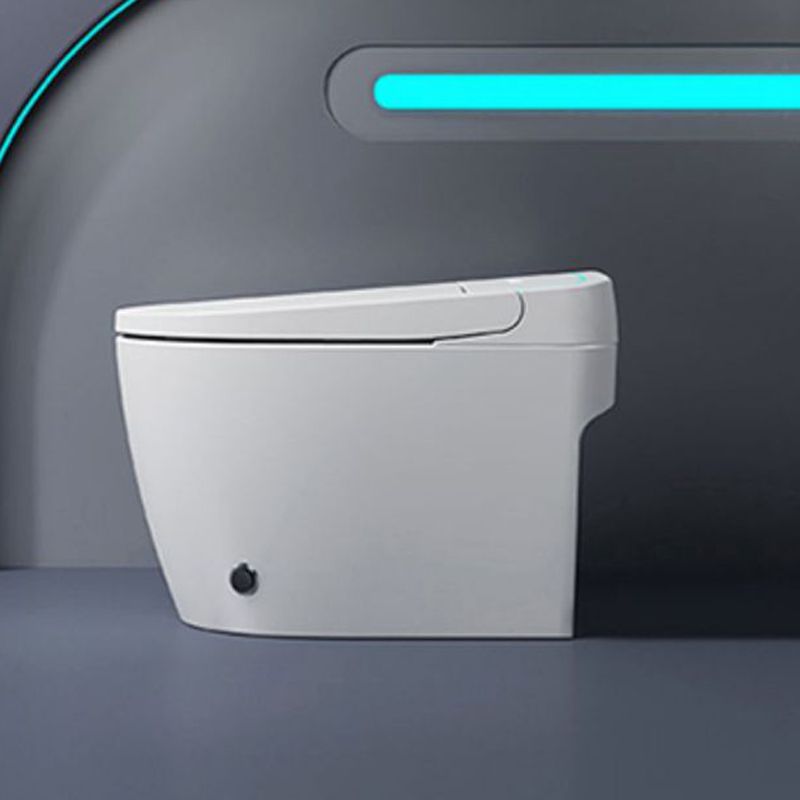 Modern Concealed Tank Toilet Skirted ABS Floor Mount Flush Toilet with Seat