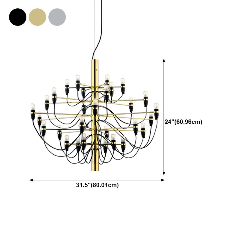 Sputnik Chandelier Industrial Style Multi Light Pendant for Living Room